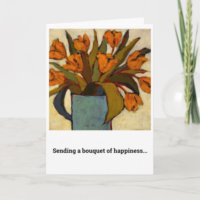 Tulips Birthday Card (Front)