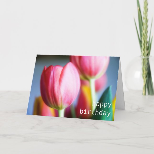 Tulips • Birthday Greeting Card (Front)