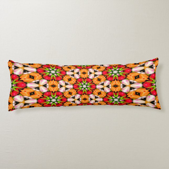 Tulips Bouquet Pattern Body Cushion (Back)