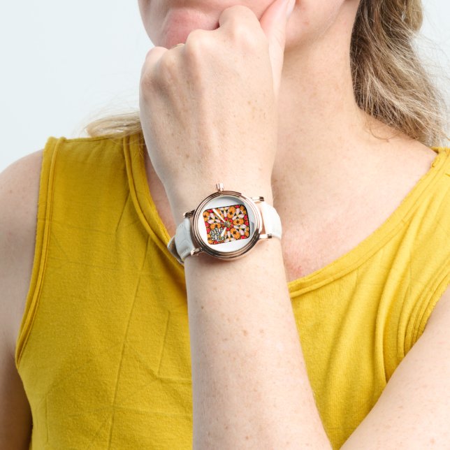 Tulips Bouquet Pattern Watch (Wrist)