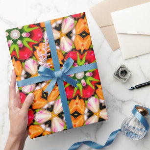 Tulips Bouquet Pattern Wrapping Paper