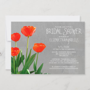 Tulips Bridal Shower Invitations