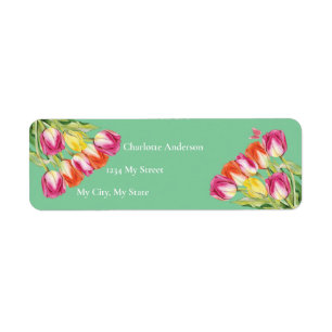 Tulips & Butterfly Green Bridal Shower