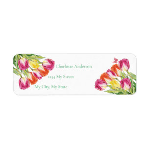 Tulips & Butterfly White Bridal Shower