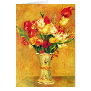 Tulips by Pierre Renoir, Vintage Impressionism Art