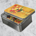 Tulips by Pierre Renoir, Vintage Impressionism Art Jigsaw Puzzle<br><div class="desc">Tulips (1909) by Pierre Renoir is a vintage impressionism fine art floral still life painting. A beautiful bouquet of blooming garden flowers. Yellow, red and orange tulip blooms are displayed in a decorative vase. About the artist: Pierre-Auguste Renoir (1841-1919) was a leading painter in the development of the Impressionist style....</div>