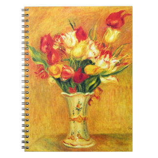 Tulips by Pierre Renoir, Vintage Impressionism Art Notebook
