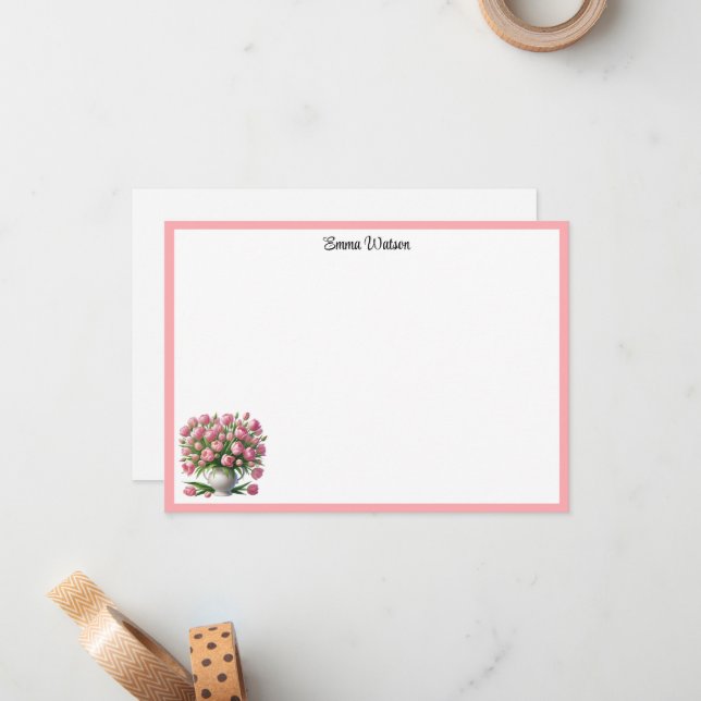 Tulips Card (Front/Back In Situ)