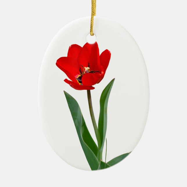 Tulips Ceramic Ornament (Front)