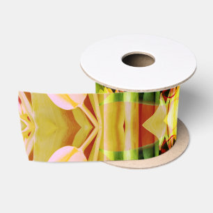 TULIPS - Coloured Tulips of Fractal Art - Satin Ribbon