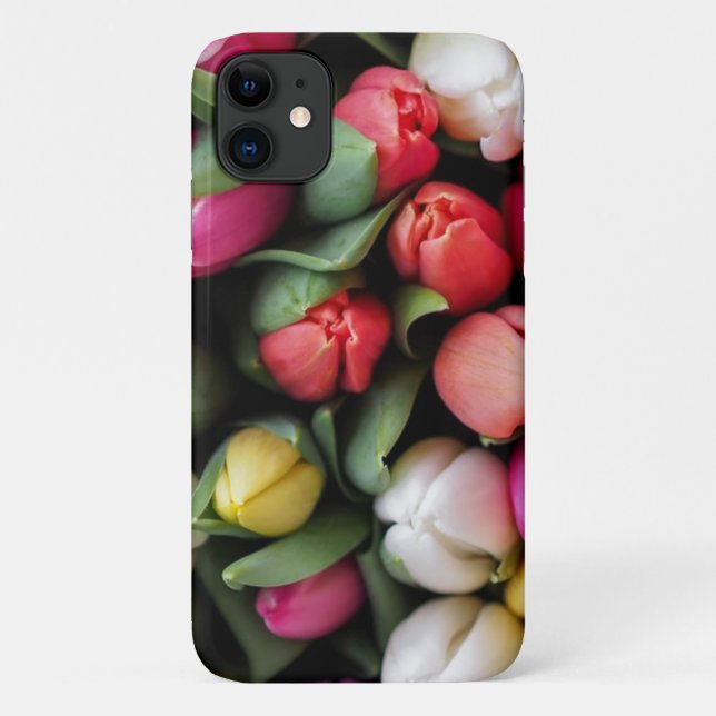 Tulips Colourful Flowers Easter Spring Case-Mate iPhone Case (Back)