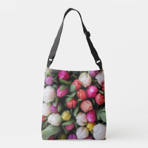 Tulips Colourful Flowers Easter Spring Crossbody Bag