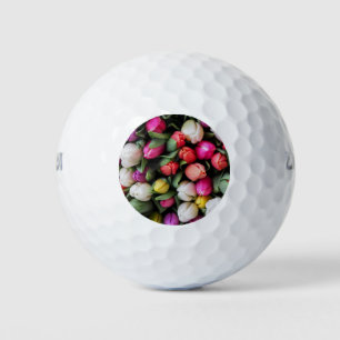 Tulips Colourful Flowers Easter Spring Golf Balls
