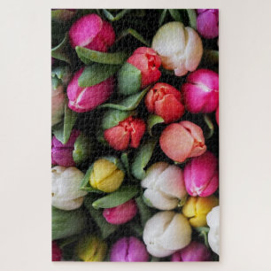 Tulips Colourful Flowers Easter Spring Jigsaw Puzzle