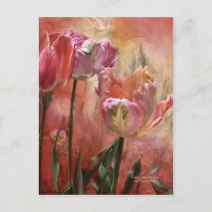 Tulips Colours Of Love Art Postcard
