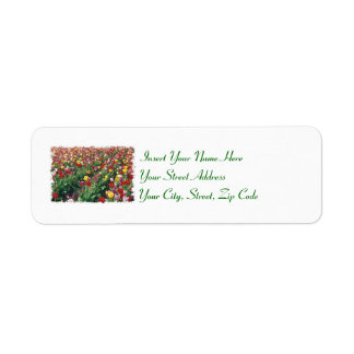 Tulips Customisable Labels