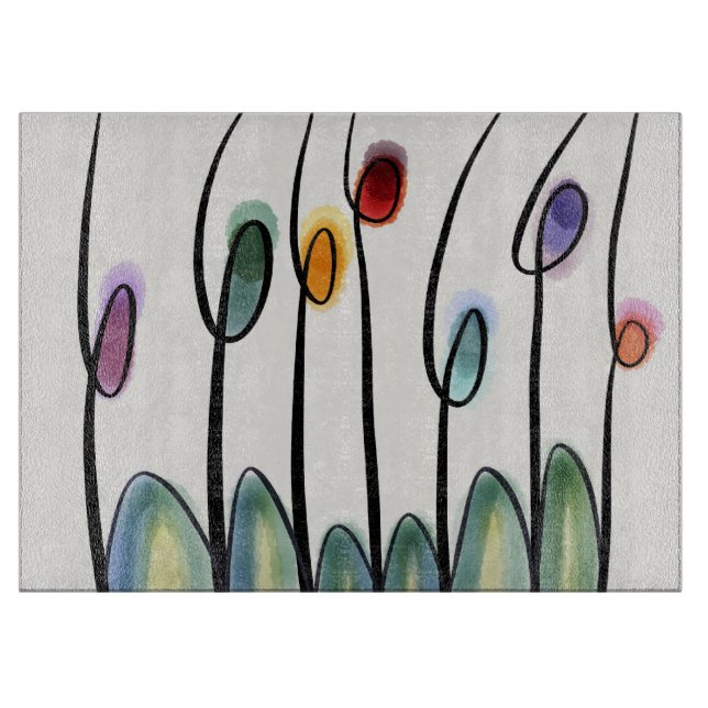 Tulips Cutting Board (Front)