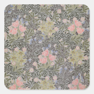 Tulips, Daisies and Honeysuckle Square Sticker