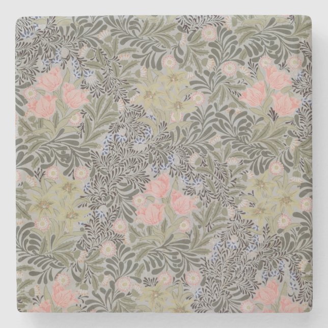 Tulips, Daisies and Honeysuckle Stone Coaster (Front)
