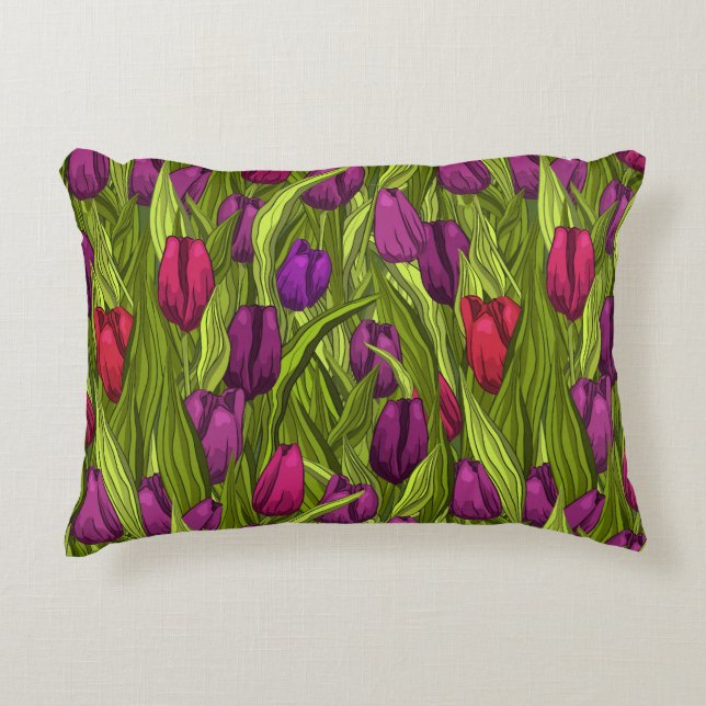 Tulips Decorative Cushion (Front)