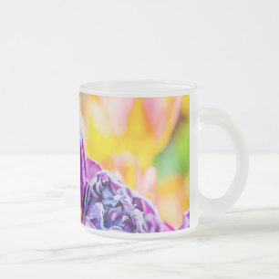 Tulips Enchanting 14 Frosted Glass Coffee Mug