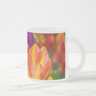 Tulips Enchanting 16 Frosted Glass Coffee Mug