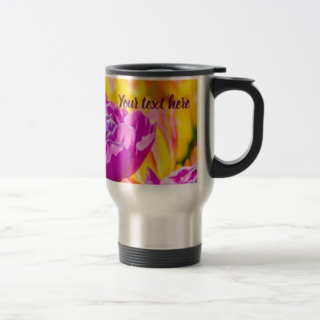 Tulips Enchanting beautiful Travel Mug (Right)