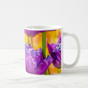 Tulips Enchanting Deep Pink Coffee Mug