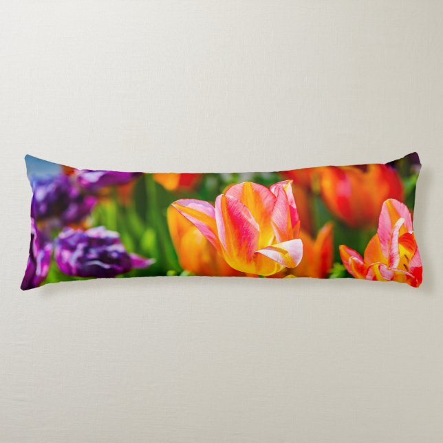 Tulips Enchanting orange Body Cushion (Front)