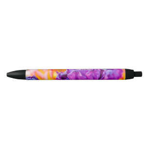 Tulips Enchanting Purple Black Ink Pen