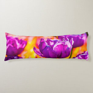Tulips Enchanting Purple Body Cushion