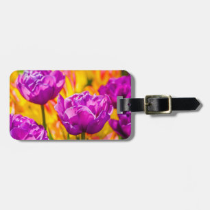 Tulips Enchanting Violet Luggage Tag