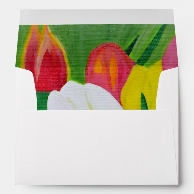 Tulips envelope  (Back (Bottom))