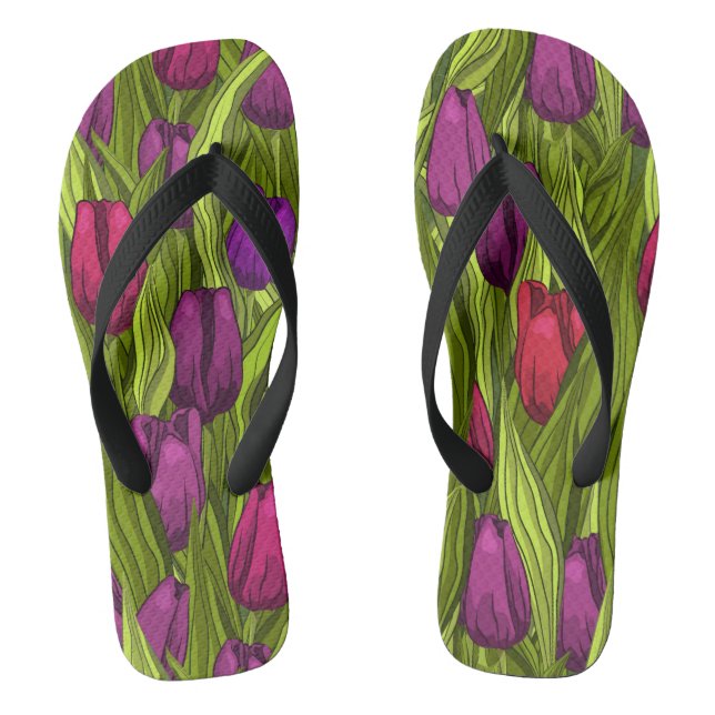 Tulips Flip Flops (Footbed)