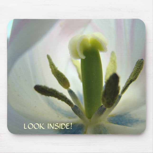 Tulips Flower LOOK INSIDE! mousepad Spring (Front)