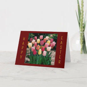 TULIPS FOR YOU AT "EASTER" HOLIDAY CARD