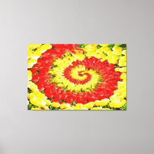 Tulips forever floral canvas print