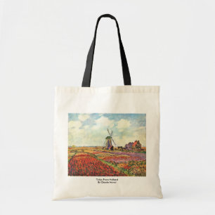 Tulips From Holland By Claude Monet Tote Bag