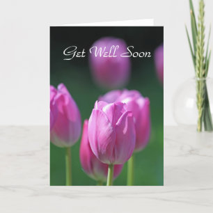 Tulips 'Get Well Soon' card