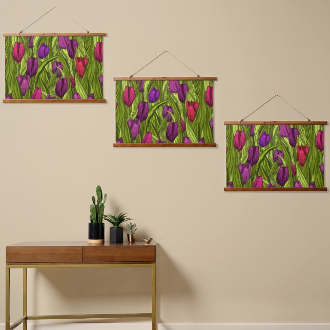 Tulips Hanging Tapestry (Asymmetrical)