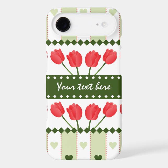 Tulips & Hearts iPhone 4 Case-Mate Case (Back)