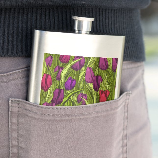 Tulips Hip Flask (In Situ)