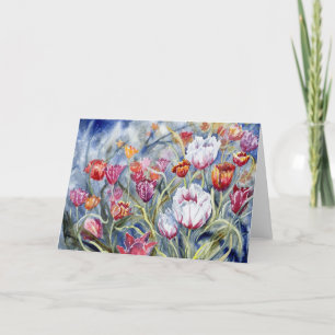 "Tulips II" Blank Notecard