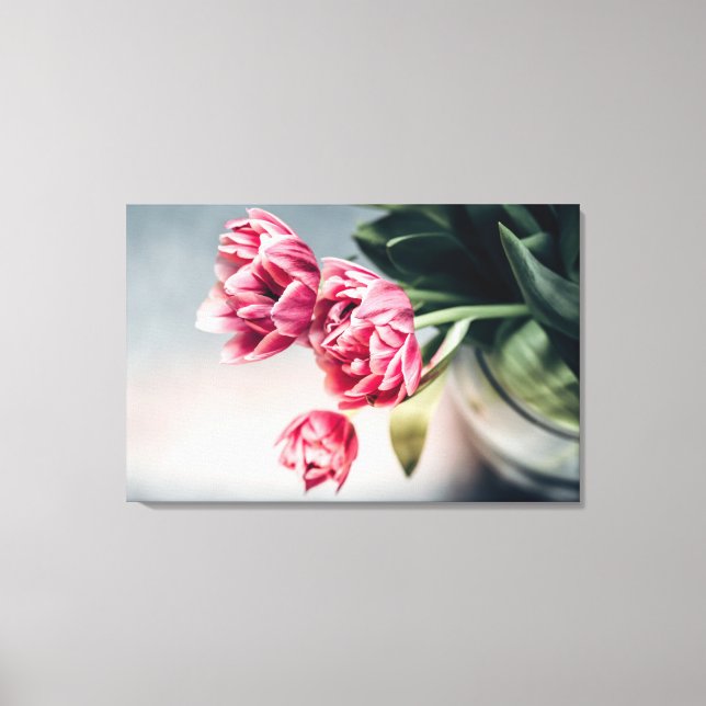 Tulips in a Vase 2 Canvas Print (Front)
