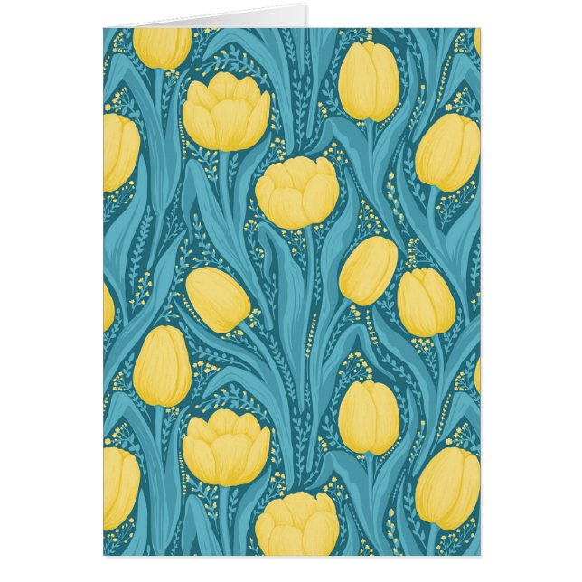 Tulips in blue and yellow (Front)