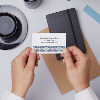 Tulips in Delft Blue Business Card