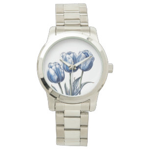 Tulips in Delft Blue Watch
