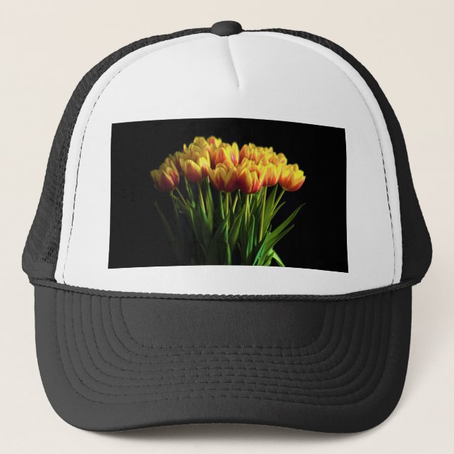 Tulips in Flower Vase Trucker Hat (Front)
