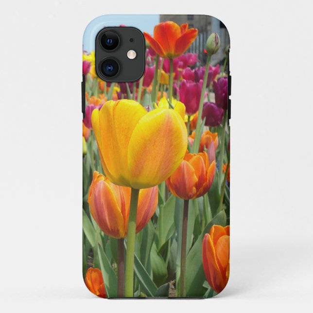 Tulips In The Breeze iPhone Case (Back)