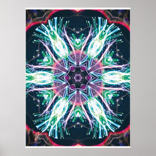 Tulips Kaleidoscope Poster
